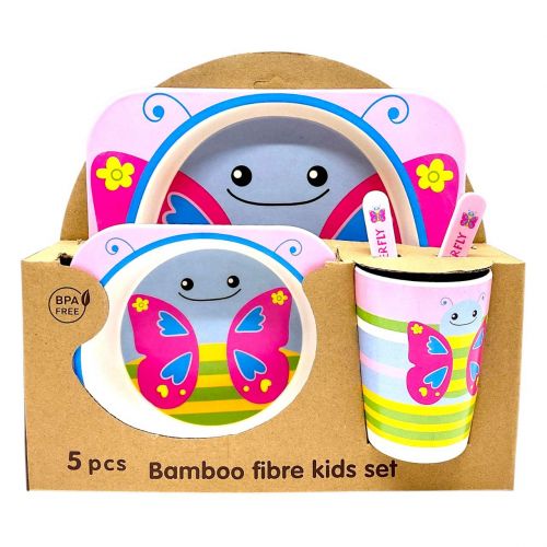 Набір дитячого бамбукового посуду (МЕТЕЛИК)  мініатюра фото 1