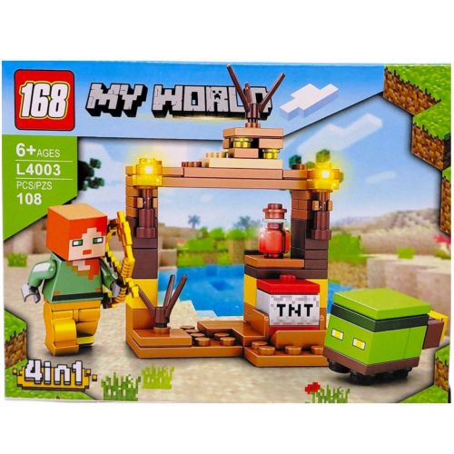 Конструктор "MINECRAFT" 168 елементів (ВИД 3) фото