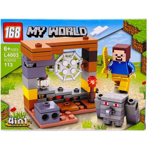 Конструктор "MINECRAFT" 168 елементів (ВИД 4) фото
