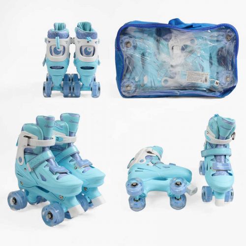 Ролики размер 34-38 (Голубой)  мініатюра фото 1