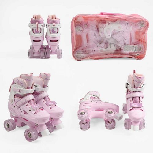 Ролики размер 34-38 (Розовый)  мініатюра фото 1