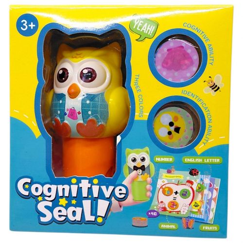 Набір печаток "СОВА" в коробці  (ЖОВТИЙ)  мініатюра фото 1