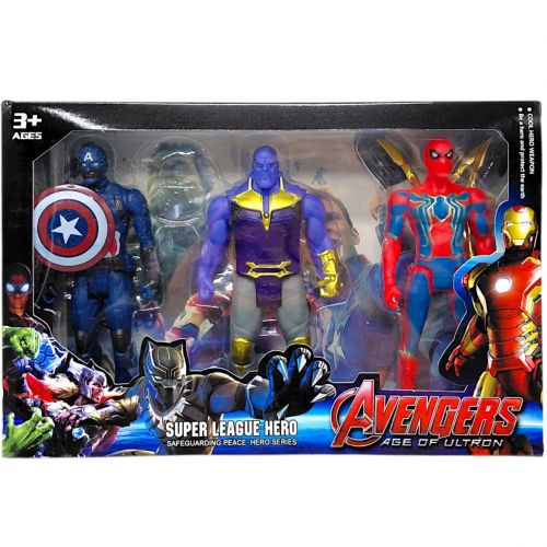 Набір героїв MARVEL 6625 A  3шт. в коробці (ВИД 2)  мініатюра фото 1