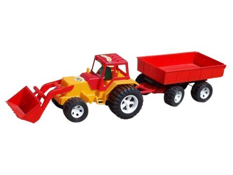 Уцінка. Трактор з ковшем і причепом "Бамсік" - Лопнут ківш фото