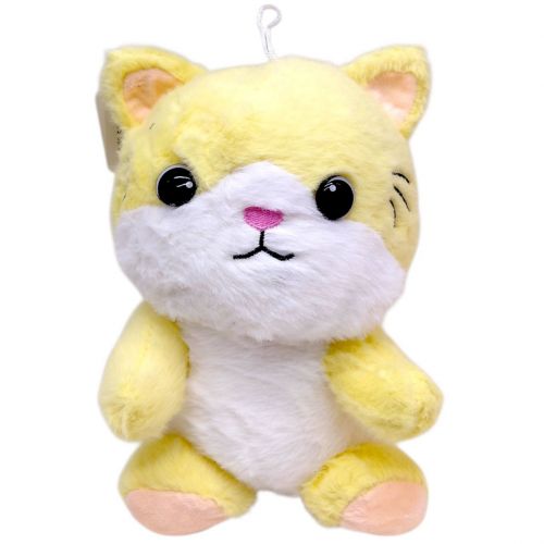 Мʼяка іграшка "Котик" 20 см (ЖОВТИЙ)  мініатюра фото 1