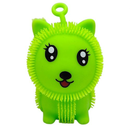 Сяючий силіконовий їжачок "Вушка" 10,5 см (ЗЕЛЕНИЙ)  мініатюра фото 1