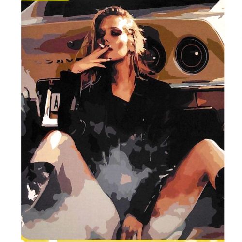 Картина по номерам "Платиновая блондинка" 40*50 см  мініатюра фото 1