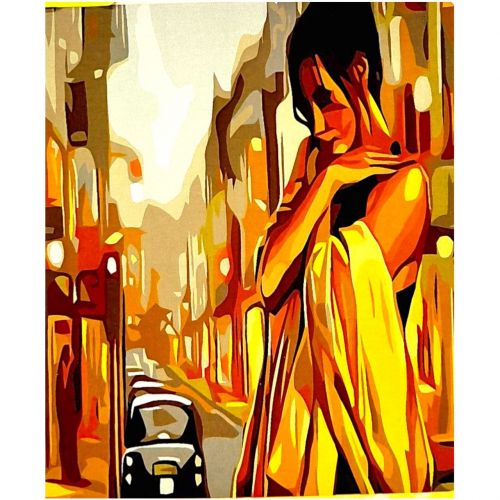 Картина по номерах "Вогнi великого мiста" 40*50 см  мініатюра фото 1