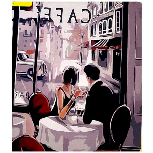 Картина по номерах "Парижське кафе" 40*50 см  мініатюра фото 1