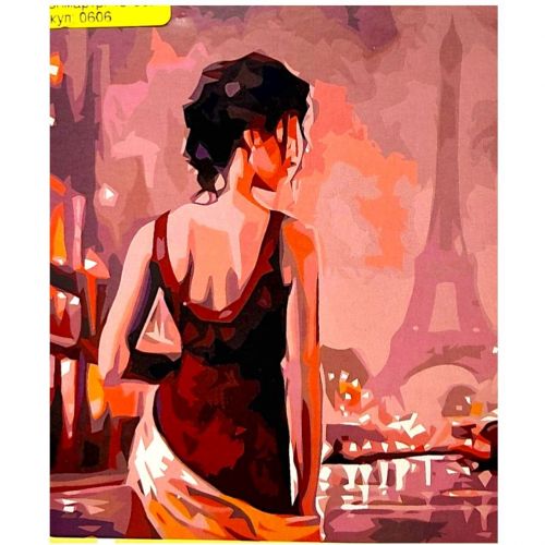 Картина по номерах "На Монмартрi" 40*50 см  мініатюра фото 1