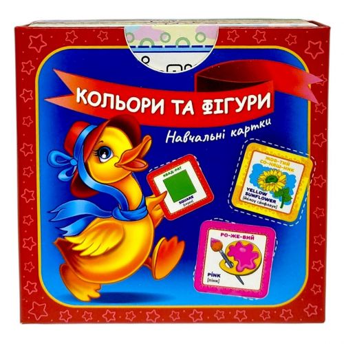 Учебные карточки "Цвета и фигуры"  мініатюра фото 1