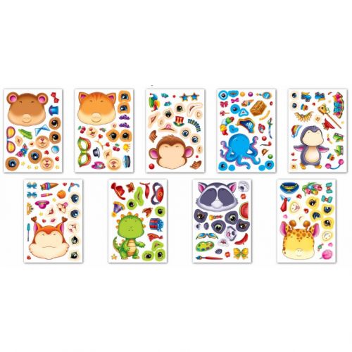 Наліпки аплікації "Створи свого героя" (9 шт)  мініатюра фото 1