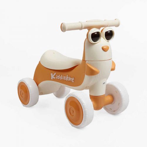 Велобіг JOY 4-х колісний Помаранчевий, колеса PU, рама пластик, УКРАЇНСЬКЕ ОЗВУЧУВАННЯ та підсвічування, в коробці  мініатюра фото 1