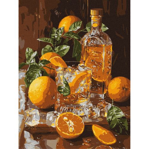 Картина по номерах "Апельсиновий вечір" 30х40 см  мініатюра фото 1