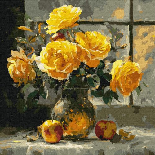 Картина по номерах "Пелюсткова ніжність" 40х40 см  мініатюра фото 1