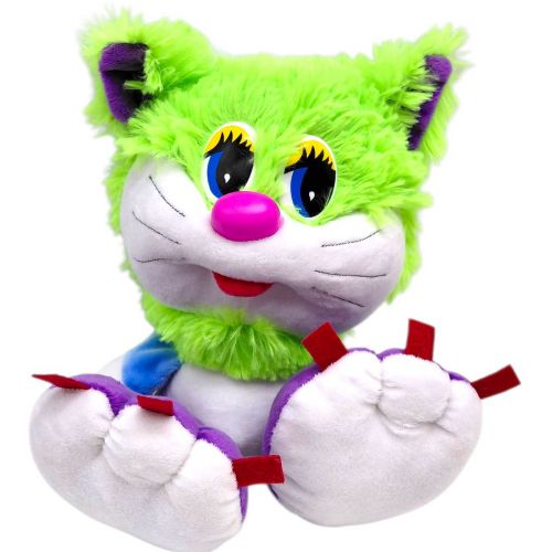 Мʼяка іграшка "Коротишка кіт", 14х20х24 (ЗЕЛЕНИЙ)  мініатюра фото 1