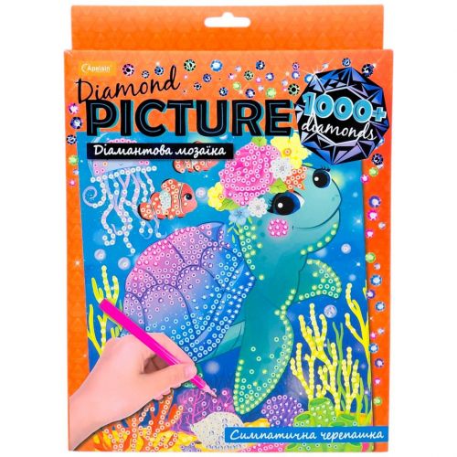 Алмазна мозаїка "Diamond Picture: Симпатична черепашка" фото