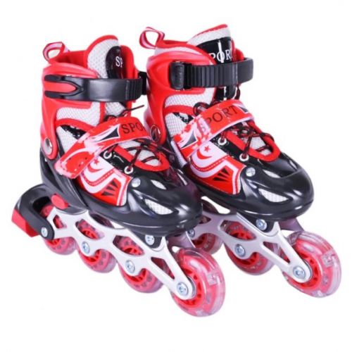 Роликові ковзан  розмір S (30-33) колеса PVC (ЧЕРВОНІ)  мініатюра фото 1