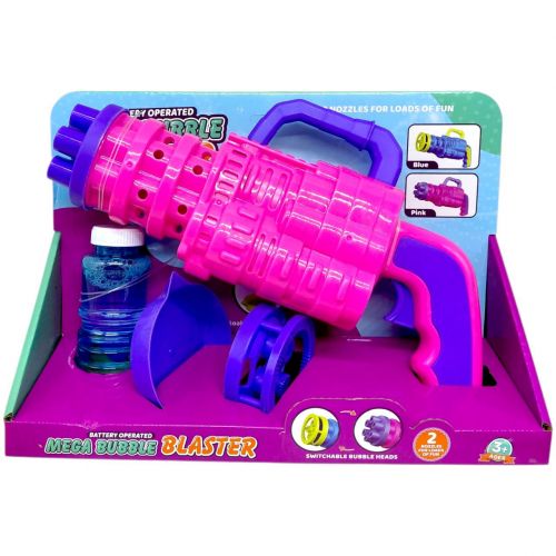 Пістолет з мильними бульбашками (РОЖЕВИЙ)  мініатюра фото 1