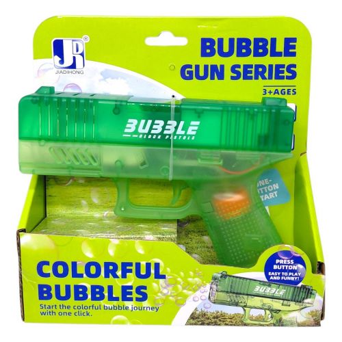 Пістолет з мильними бульбашками в коробці (ЗЕЛЕНИЙ)  мініатюра фото 1