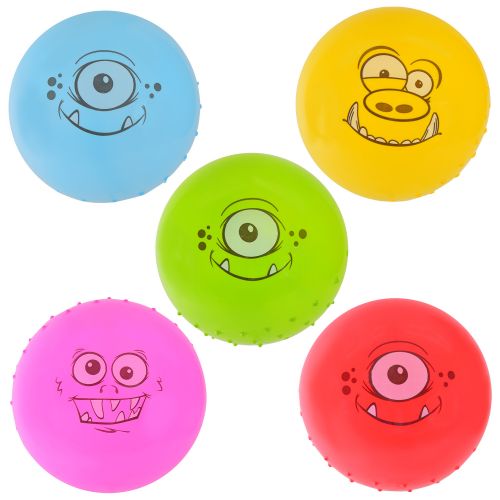 Мяч резиновый с шипами, 9" 60 грамм (микс цветов)  мініатюра фото 1