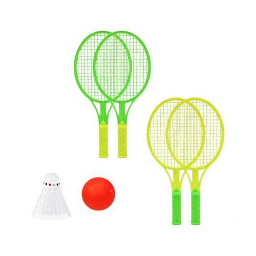 Набір ракеток 2 шт, воланчик і мʼячик пакет. 15,5 * 34 * 3,5 см  мініатюра фото 1