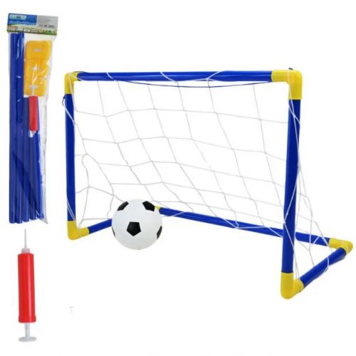 Футбольні ворота (60*41*39 см) з мʼячем і насосом  мініатюра фото 1
