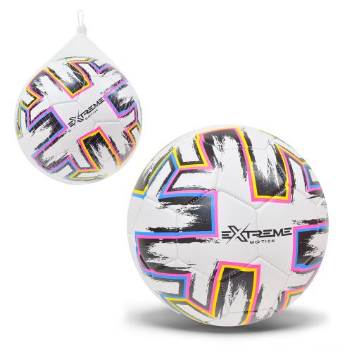 Мʼяч футбольний "Extreme motion" №5 PVC 340 грамiв, сiтка+голка (мікс)  мініатюра фото 1