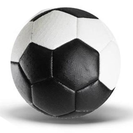 М'яч футбольний №5, PVC (ЧОРНИЙ)  мініатюра фото 1