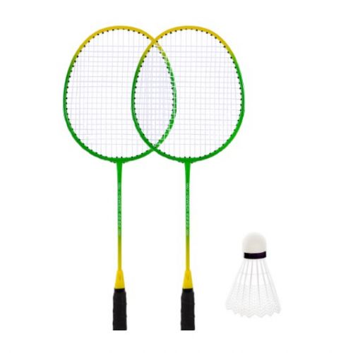 Бадмінтон, 2 ракетки нейлон+ волан у чохлі 65 см (ЗЕЛЕНИЙ)  мініатюра фото 1