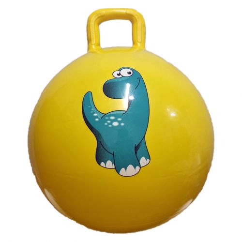 Мяч для фітнесу "Динозавр" 45см, 380 грам (жовтий)  мініатюра фото 1