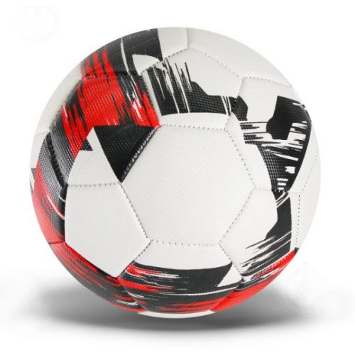 Мяч футбол №5, (червоний)  мініатюра фото 1