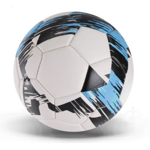 Мяч футбол №5, PVC (блакитний)  мініатюра фото 1