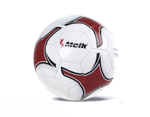Мʼяч футбольний №5, PVC (БІЛО-ЧЕРВОНИЙ)  мініатюра фото 1