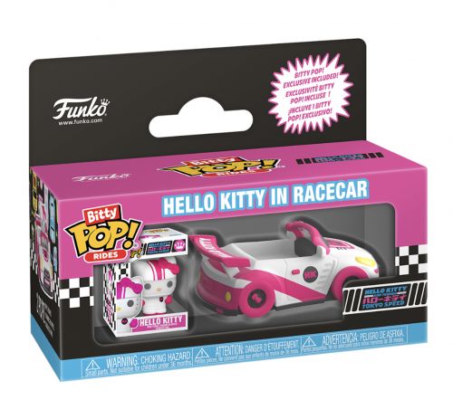 Набор фигурок BITTY POP! Rides серии "Sanrio" - ХЕЛОУ КИТТИ И ПЕРЕГОНОВЫЙ АВТОМОБИЛЬ  мініатюра фото 1