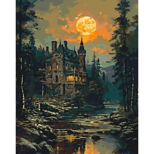 Картина за номерами "Таємничий замок" 40*50 см  мініатюра фото 1