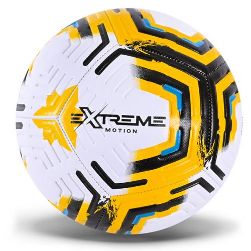 МʼЯЧ ФУТБОЛЬНИЙ №5, PU 400 ГР, БІЛО-ПОМАРАНЧЕВИЙ фото