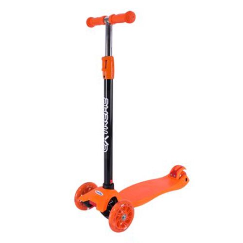 Самокат дитячий 4-х колісний ПОМАРАНЧЕВИЙ  мініатюра фото 1