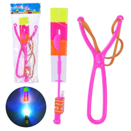 Запускалка рогатка зі світлом, РОЖЕВА  мініатюра фото 1