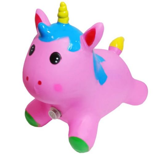 Стрибун гумовий "Єдиноріг" 1400 гр РОЖЕВИЙ  мініатюра фото 1