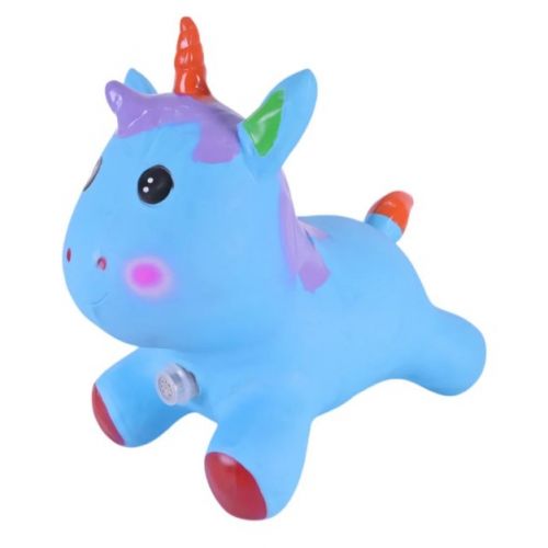 Стрибун резиновый "Единорог" 1400 гр ГОЛУБОЙ фото