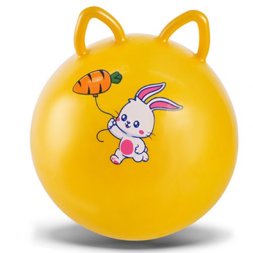 М'яч для фітнесу 45 см 380 грам ЖОВТИЙ  мініатюра фото 1