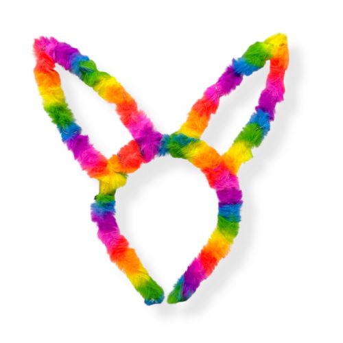 Обручі хутряні (різнобарвні), що світяться  мініатюра фото 1