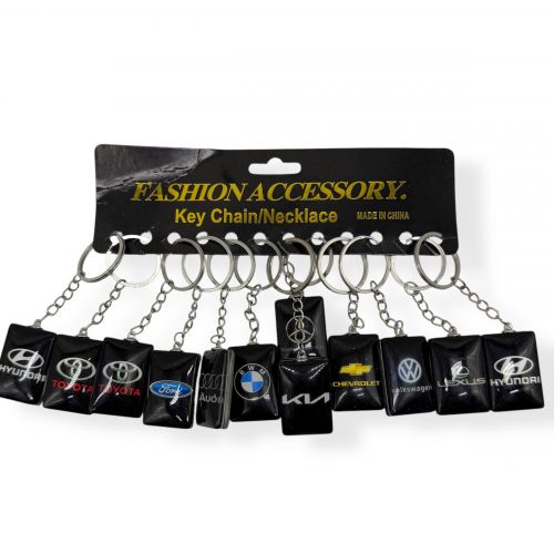 Брелок марки авто (12 шт)  мініатюра фото 1