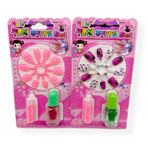 Дитячі накладні нігті в асортименті  мініатюра фото 1