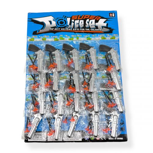 Револьвер з присосками пластиковий 12см  мініатюра фото 1