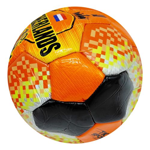 МʼЯЧ ФУТБОЛЬНИЙ №5, PVC, ВАГА 330-350 ГРАМІВ, ПОМАРАНЧЕВИЙ  мініатюра фото 1