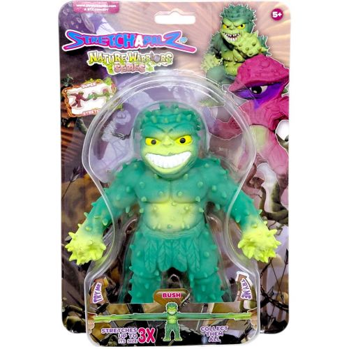 Игрушка-тянучка Стрейчапалз 14см, серия Nature Warriors (Нейчер Вориерс) BUSH  мініатюра фото 1
