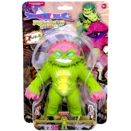 Игрушка-тянучка Стрейчапалз 14см, серия Nature Warriors (Нейчер Вориерс) CATUS  мініатюра фото 1