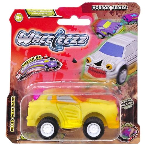 Уцінка. Машинка-тягнучка серії Horror, Wheeleezz (Горрор, Віліз) ЖОВТИЙ - ЛОПНУТ БЛІСТЕР фото